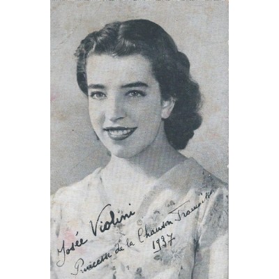 Josée Violini princesse de la chanson Française 1937